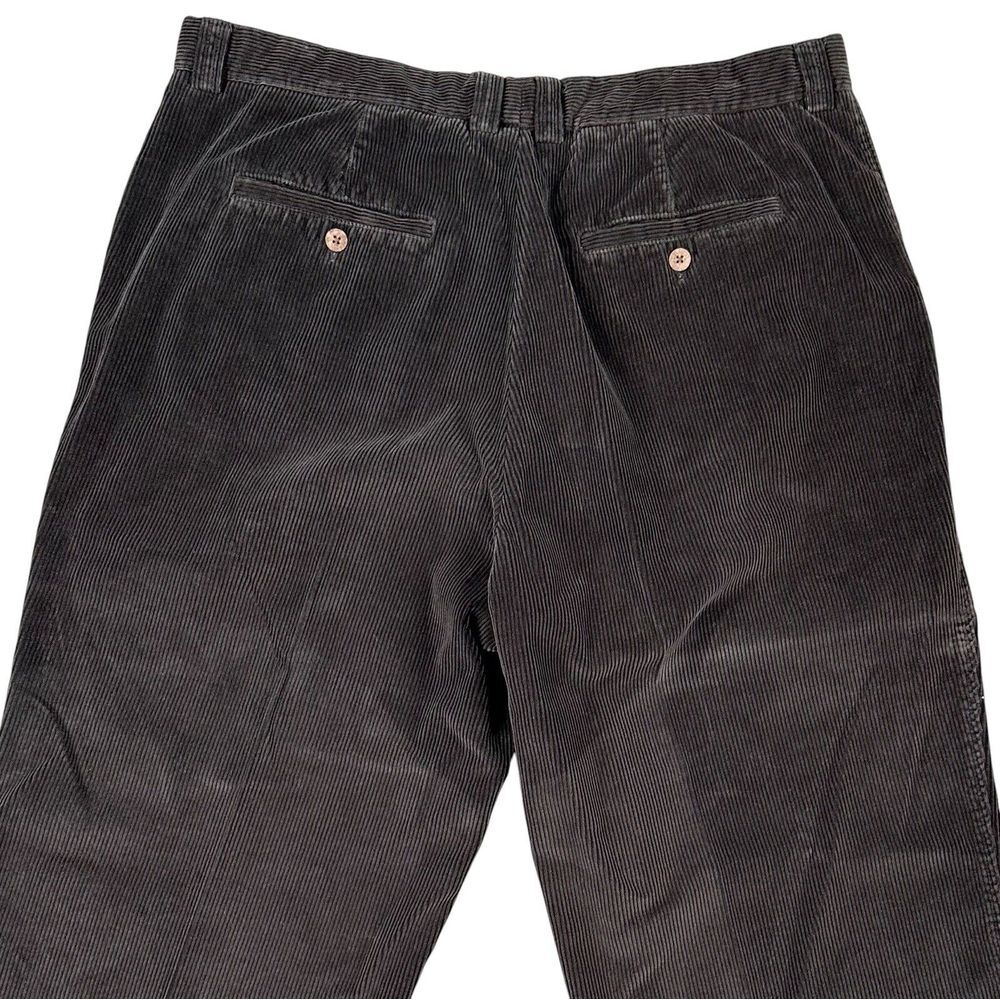 Tommy Bahama Men's 36x29 Corduroy Pants Heavy‎ Thick Dark Brown Relax Ribbed - Picture 4 of 6